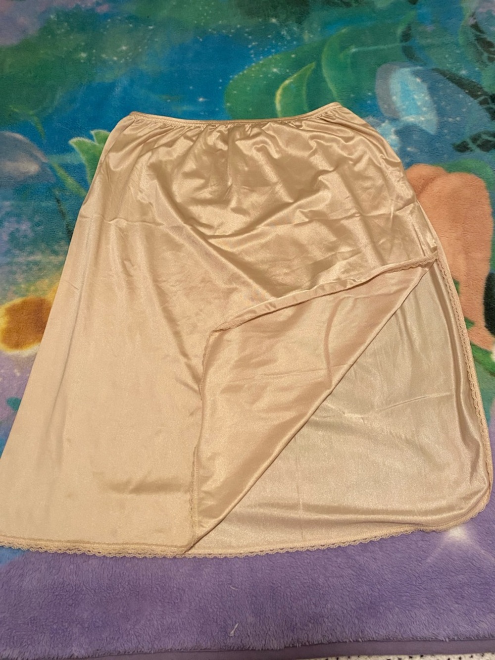 Vintage Half Slip in Light Beige